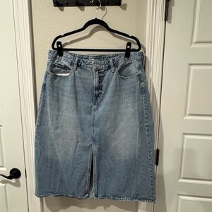 Classic Blue Denim Skirt